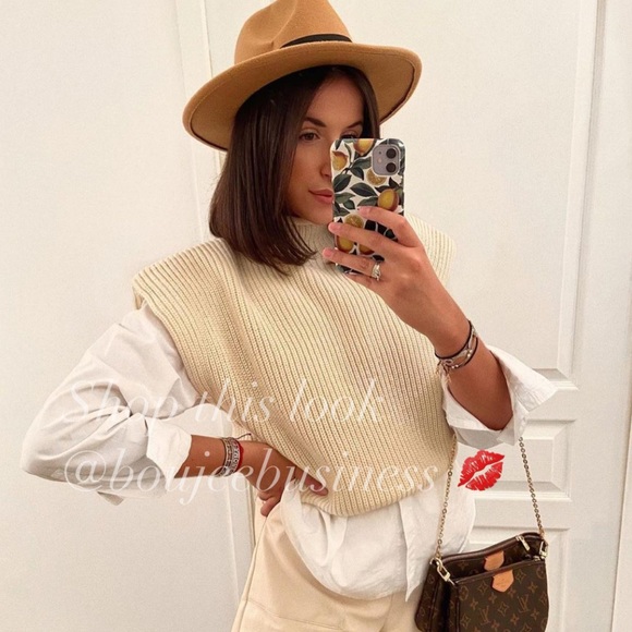 ZARA BNWT Shoulder Pad Knit Top - Picture 5 of 14